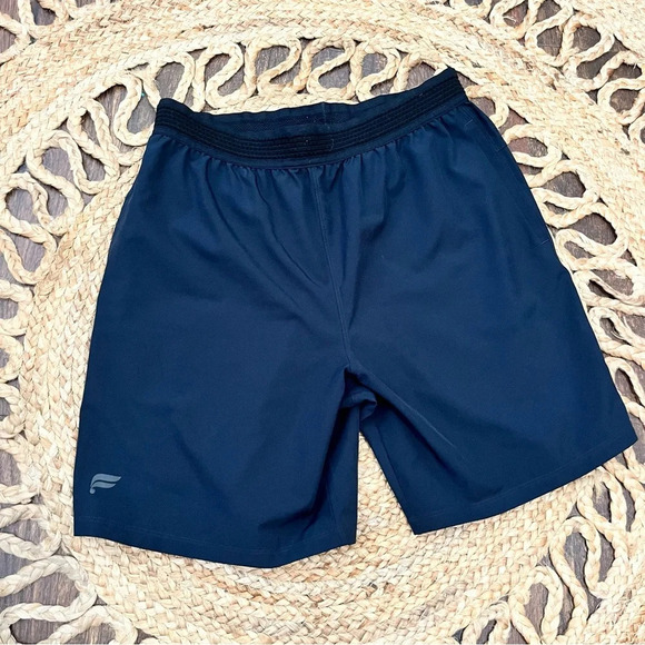 Fabletics Shorts Men Medium Blue Performance Golf Workout Gym Athletic Gain - Picture 1 of 3